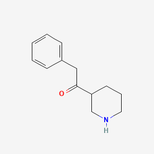 molecular formula C13H17NO B1520604 2-苯基-1-哌啶-3-基乙酮 CAS No. 1177327-57-9