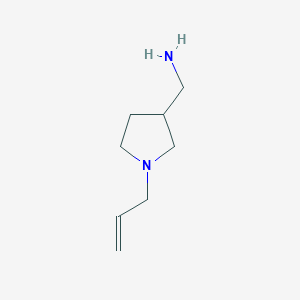 molecular formula C8H16N2 B1520608 (1-Allylpyrrolidin-3-yl)methanamine CAS No. 90346-05-7