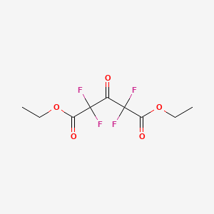 molecular formula C9H10F4O5 B15206120 Diethyl 2,2,4,4-tetrafluoro-3-oxopentanedioate 