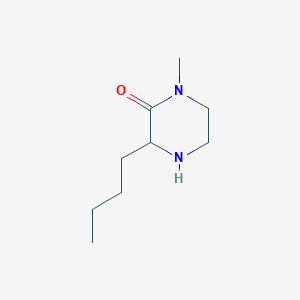 molecular formula C9H18N2O B1520617 3-Butyl-1-methylpiperazin-2-one CAS No. 1073556-04-3
