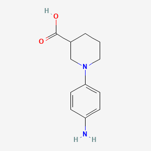 molecular formula C12H16N2O2 B1520618 1-(4-Aminophenyl)piperidine-3-carboxylic acid CAS No. 1177345-22-0