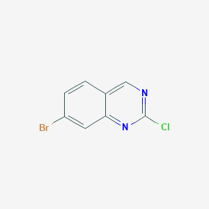 molecular formula C8H4BrClN2 B1520619 7-溴-2-氯喹唑啉 CAS No. 953039-66-2