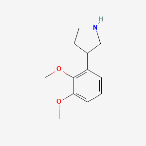 molecular formula C12H17NO2 B1520620 3-(2,3-Dimethoxyphenyl)pyrrolidine CAS No. 959237-32-2