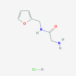 2-amino-N-(furan-2-ylmethyl)acetamide hydrochloride