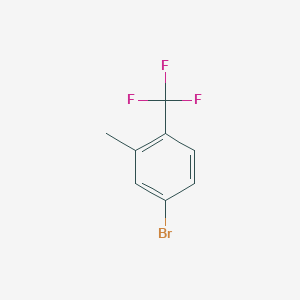 molecular formula C8H6BrF3 B1520628 4-Bromo-2-methyl-1-(trifluoromethyl)benzene CAS No. 936092-88-5