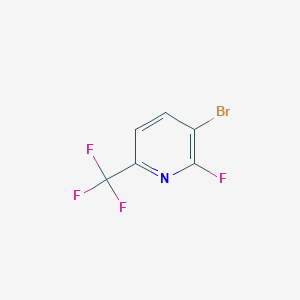 molecular formula C6H2BrF4N B1520630 3-Bromo-2-fluoro-6-(trifluoromethyl)pyridine CAS No. 1159512-36-3