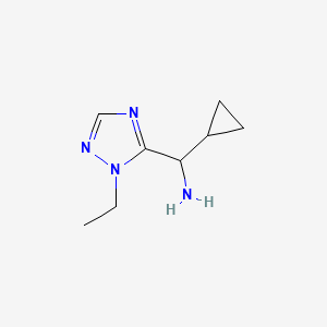 1-Cyclopropyl-1-(1-ethyl-1H-1,2,4-triazol-5-YL)methanamine