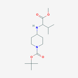 Tert-butyl 4-[(1-methoxy-3-methyl-1-oxobutan-2-yl)amino]piperidine-1-carboxylate