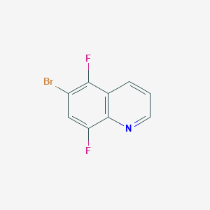 molecular formula C9H4BrF2N B1520640 6-Bromo-5,8-difluoroquinoline CAS No. 1133115-72-6