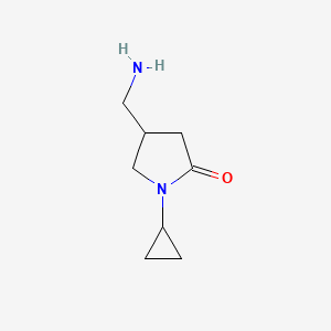 4-(Aminomethyl)-1-cyclopropylpyrrolidin-2-one