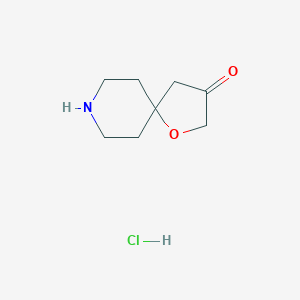 molecular formula C8H14ClNO2 B152065 1-Oxa-8-azaspiro[4.5]decan-3-one hydrochloride CAS No. 133382-42-0