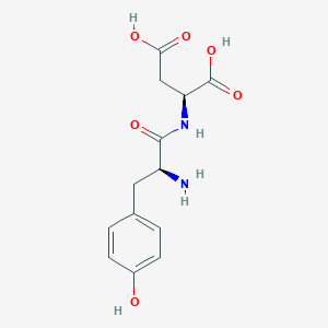 molecular formula C13H16N2O6 B15206590 L-tyrosyl-L-aspartic acid 