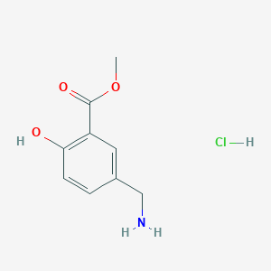 molecular formula C9H12ClNO3 B1520662 Methyl 5-(aminomethyl)-2-hydroxybenzoate hydrochloride CAS No. 90610-24-5