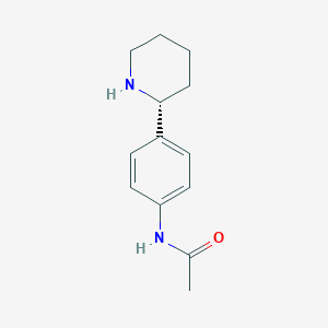 molecular formula C13H18N2O B15206654 (R)-N-(4-(Piperidin-2-yl)phenyl)acetamide 
