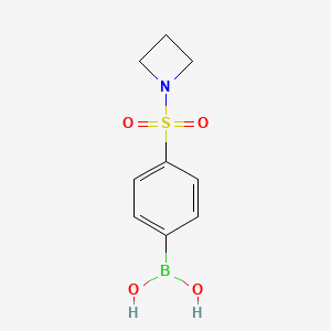 molecular formula C9H12BNO4S B1520666 4-(Azetidin-1-ylsulfonyl)phenylboronic acid CAS No. 871329-68-9