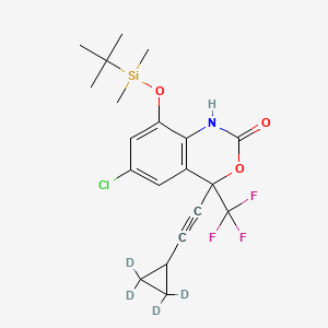 molecular formula C20H23ClF3NO3Si B1520669 8-(tert-Butyldimethylsilyloxy) 8-Hydroxy Efavirenz-d4 CAS No. 1185072-51-8