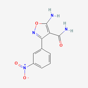 5-Amino-3-(3-nitrophenyl)isoxazole-4-carboxamide