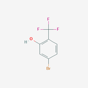 molecular formula C7H4BrF3O B1520676 5-Bromo-2-(trifluoromethyl)phenol CAS No. 1121585-15-6