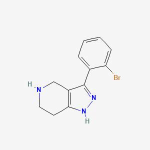 3-(2-Bromophenyl)-4,5,6,7-tetrahydro-2H-pyrazolo[4,3-c]pyridine