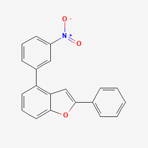 molecular formula C20H13NO3 B15206880 4-(3-Nitrophenyl)-2-phenylbenzofuran CAS No. 863871-00-5