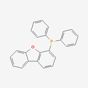 molecular formula C24H17OP B15206910 Phosphine, 4-dibenzofuranyldiphenyl- 