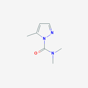 molecular formula C7H11N3O B15206960 N,N,5-Trimethyl-1H-pyrazole-1-carboxamide 