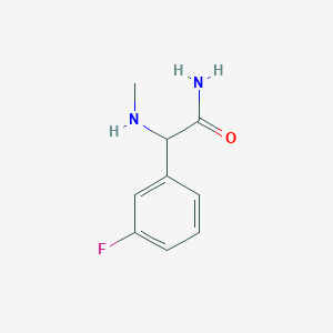 2-(3-Fluorophenyl)-2-(methylamino)acetamide