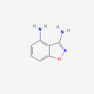 molecular formula C7H7N3O B15207010 Benzo[d]isoxazole-3,4-diamine 