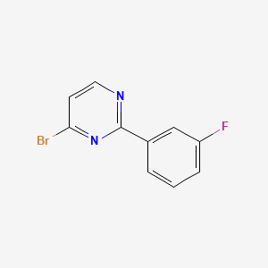 molecular formula C10H6BrFN2 B1520703 4-Bromo-2-(3-fluorophenyl)pyrimidine CAS No. 76128-72-8