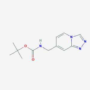 molecular formula C12H16N4O2 B15207051 tert-Butyl ([1,2,4]triazolo[4,3-a]pyridin-7-ylmethyl)carbamate 