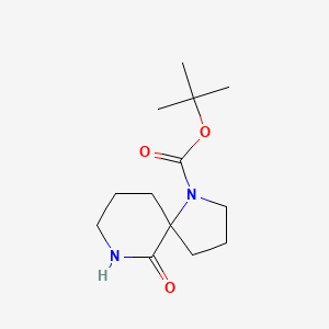 molecular formula C13H22N2O3 B1520714 叔丁基 10-氧代-4,9-二氮杂螺[4.5]癸烷-4-羧酸酯 CAS No. 886449-72-5