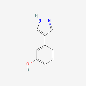 molecular formula C9H8N2O B1520723 3-(1H-pyrazol-4-yl)phenol CAS No. 1240527-52-9