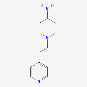 molecular formula C12H19N3 B1520728 1-[2-(Pyridin-4-yl)ethyl]piperidin-4-amine CAS No. 933702-70-6