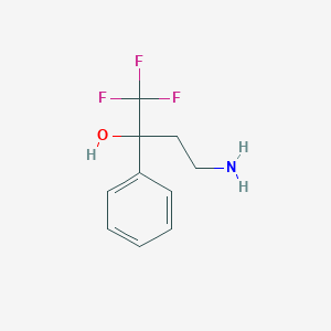 molecular formula C10H12F3NO B1520737 4-Amino-1,1,1-trifluoro-2-phenylbutan-2-ol CAS No. 1240528-87-3