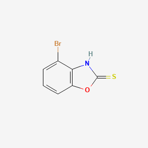 molecular formula C7H4BrNOS B15207394 4-Bromobenzo[d]oxazole-2-thiol 
