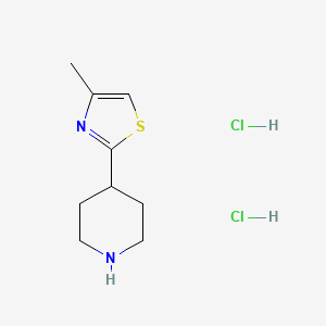 molecular formula C9H16Cl2N2S B1520740 4-(4-Methyl-1,3-thiazol-2-yl)piperidine dihydrochloride CAS No. 1240528-17-9