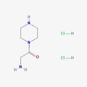 molecular formula C6H15Cl2N3O B1520741 2-Amino-1-(piperazin-1-yl)ethan-1-one dihydrochloride CAS No. 1219158-50-5