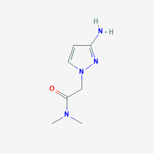 molecular formula C7H12N4O B1520744 2-(3-amino-1H-pyrazol-1-yl)-N,N-dimethylacetamide CAS No. 1178252-80-6