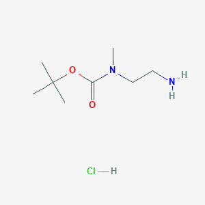 molecular formula C8H19ClN2O2 B1520748 tert-Butyl (2-aminoethyl)(methyl)carbamate hydrochloride CAS No. 202207-78-1