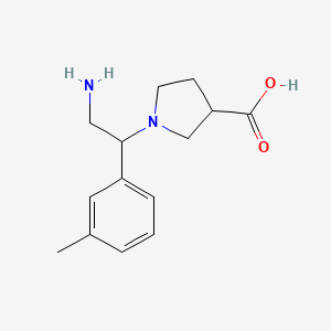1-(2-Amino-1-m-tolyl-ethyl)-pyrrolidine-3-carboxylic acid