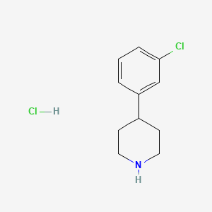 molecular formula C11H15Cl2N B1520754 4-(3-Chlorophenyl)piperidine hydrochloride CAS No. 99329-70-1
