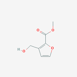 molecular formula C7H8O4 B15207549 Methyl 3-(hydroxymethyl)furan-2-carboxylate 