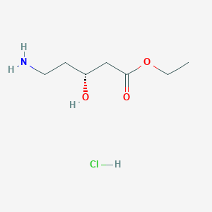 (R)-Ethyl 5-amino-3-hydroxypentanoate hydrochloride