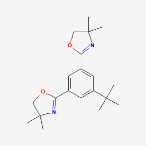 molecular formula C20H28N2O2 B15207560 2,2'-(5-(tert-Butyl)-1,3-phenylene)bis(4,4-Dimethyl-4,5-dihydrooxazole) 
