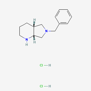 molecular formula C14H22Cl2N2 B1520757 (R,R)-6-Benzyl-octahydro-pyrrolo[3,4-b]pyridine dihydrochloride CAS No. 1149340-39-5