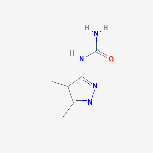 molecular formula C6H10N4O B15207573 1-(4,5-Dimethyl-4H-pyrazol-3-yl)urea CAS No. 259269-08-4