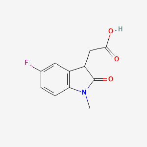(5-fluoro-1-methyl-2-oxo-2,3-dihydro-1H-indol-3-yl)acetic acid