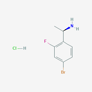 molecular formula C8H10BrClFN B152076 (R)-1-(4-Bromo-2-fluorophenyl)ethanamine hydrochloride CAS No. 845829-91-6