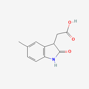 (5-methyl-2-oxo-2,3-dihydro-1H-indol-3-yl)acetic acid