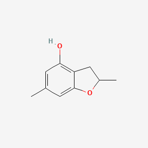 molecular formula C10H12O2 B15207632 4-Benzofuranol, 2,3-dihydro-2,6-dimethyl- CAS No. 57330-85-5